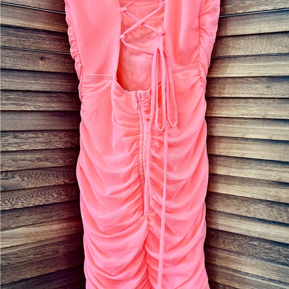 Lulus Ruched Mini Dress - Picture 5 of 9